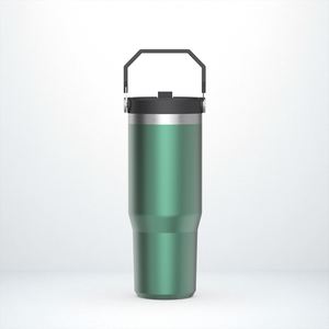 Gobelet isotherme en acier inoxydable pour voiture avec poignée de transport confortable, tasse à boisson isolée de 30 oz pour usage extérieur - Product Image 1