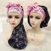Meilleure vente long extra large bonnet long bonnets pour tresses bonnet long en soie pour dreadlocks avec bouton
