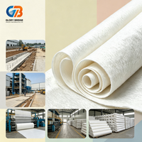 Géotextile en PET à longs fibres non tissées, résistant aux perforations (plus de 2,5 kN CBR), utilisé pour le drainage souterrain et la séparation des couches de sol dans les pavés.
