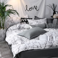 Ensemble de couette de luxe de style moderne 6 pièces, bleu, taille King, 100% polyester, 200TC, housse de couette respirante, lavable en machine