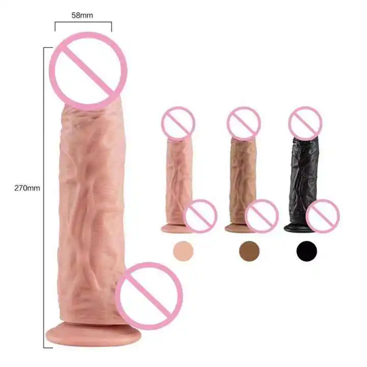 29cm (11.42 inch)Male Huge Dildo Real Skin Feeling PVC Big Dildo for Women