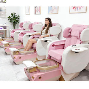 Maßgefertigte Königliche Thronstühle Luxuriöser Hochlehner Fußpflege-Massagestuhl mit Wanne - Product Image 2