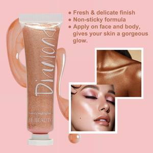Meilleur surligneur fard à joues bronze maquillage changement de marque surligneur multichrome maquillage liquide surligneur liquide de luxe diamant - Product Image 3