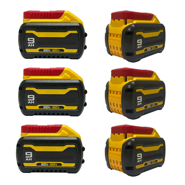 21700 LiFePO4 Battery, 60V/20V 9.0Ah High-capacity Lithium Replacement Battery, Suitable for Dewalt DCB609 Cordless Power Tools.