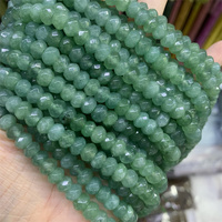 Perles de jade facettées en gros 5*8mm, perles de pierres précieuses rondelles, perles de pierres en forme de soucoupe pour le bricolage