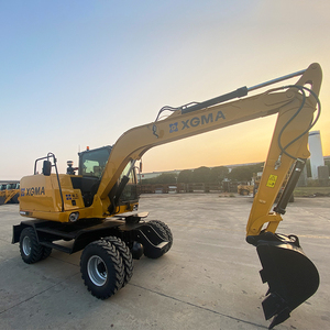 Good Quality Excavators ELORRY EL90 Mini Hydraulic 0.3m3 Cubic Meter ECE EPA Wheel Excavator on Sale - Product Image 3