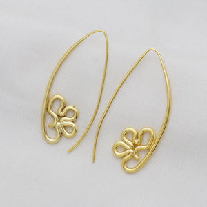 Juego de pendientes de nueva tendencia, venta al por mayor, elegantes pendientes chapados en oro de Aro a granel para chicas de fiesta - Product Image 2