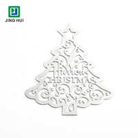 Benutzer definierte geätzte Messing Weihnachts schmuck Edelstahl Weihnachts dekoration Hängende Weihnachts schmuck Gedächtnis geschenke