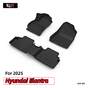 Alfombrillas de Coche de Lujo Antideslizantes de TPE Resistentes para Elantra 2025, Impermeables, Inodoras y Ecológicas para el <span class=keywords><strong>Interior</strong></span> del Coche - Product Image 2
