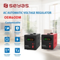 Stabilisateur de tension automatique monophasé 1000VA AC 220V avec écran LED couleur, régulateur de tension AVR