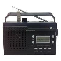 Radio Portátil de Alto Rendimiento con Reproductor BT, Alimentación CA/CC, 9 Bandas FM MW SW1-7, con Excelente Sonido