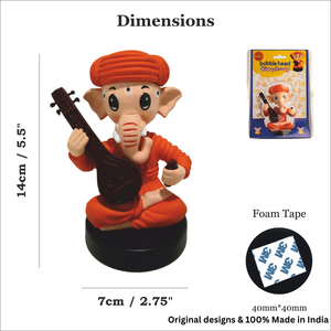 Adorable Figura Decorativa de Ganpati Sentado, Elegante Adorno para el Tablero del Automóvil, para el Hogar, la Oficina y como Regalo - Product Image 2