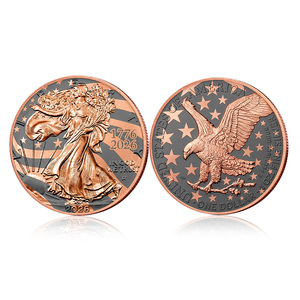 Pièce de monnaie en cuivre Walking Liberty du 250e anniversaire des États-Unis 2026, pièce commémorative en cuivre de 1 once pour cadeau souvenir - Product Image 1