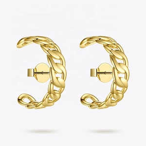 FASHION Punk Link <strong>Chain</strong> <strong>Stud</strong> <strong>Earrings</strong> for Women Accessories Gold Color Small Hip Hop Earings Fashion Jewelry Kolczyki E191120 - Product Image 1