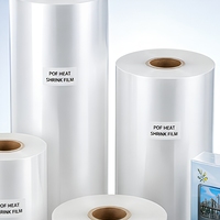 Film POF Polyoléfine le plus vendu, haute rétraction, transparent, anti-abrasion, livraison rapide pour l'emballage de cartes postales