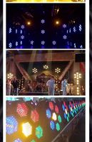 7*50W+168*0.3W RGB 3IN1 LED Lumière Circulaire Rétro Clignotante Matrice de Pixels Éclairage de Fond de Scène pour Studio DJ Disco