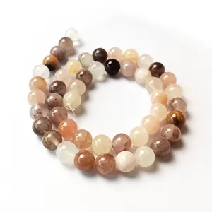 Wholesale Premium Feel Golden Silk Jade Violets Natural Gemstone Loose Round Beads For Making Jewelry Bracelet DIY Accessories