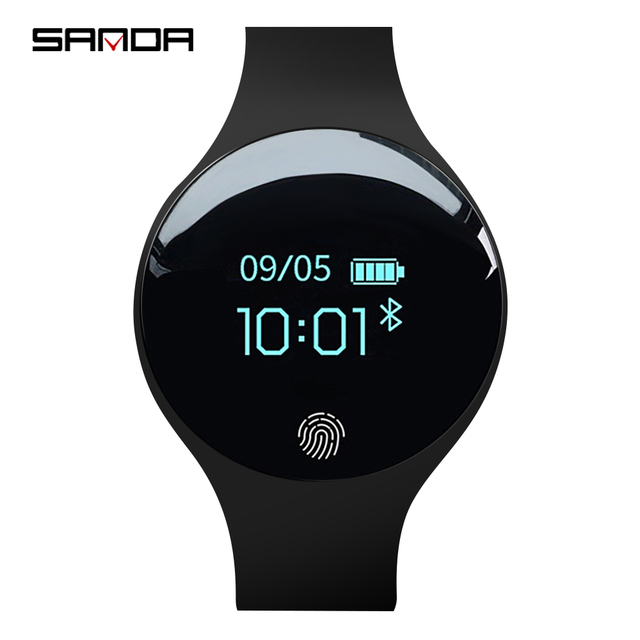 SANDA SD01 Fashionable Unisex Phone Display Health Watches Silicon Strap Bands Smart Watches New Arrivals