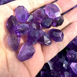 Pierres <span class=keywords><strong>de</strong></span> <span class=keywords><strong>cristal</strong></span> d'améthyste polies irrégulières, pierres brutes <span class=keywords><strong>de</strong></span> quartz naturel clair, pierres roulées, artisanat et cadeaux en pierres précieuses d'améthyste 18x13x8mm - Product Image 6