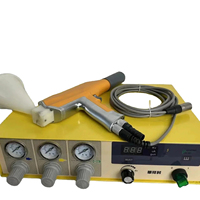 Cabina de Recubrimiento en Polvo Industrial con Bomba, Absorción de Vibraciones para Sustratos de Acero, 110V/220V 50W 34x30x50cm 15kg Casio Elektro Statik