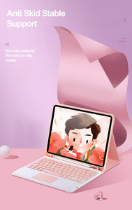 Funda con Teclado Táctil Inteligente para Apple <span class=keywords><strong>iPad</strong></span> <span class=keywords><strong>Mini</strong></span> 6, <span class=keywords><strong>iPad</strong></span> <span class=keywords><strong>Mini</strong></span> 7, Teclado Inalámbrico Bluetooth Portátil para Negocios - Product Image 2