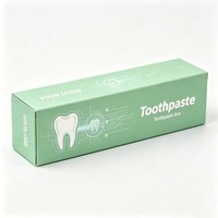 Échantillon gratuit : Boîte en carton épais pour dentifrice, tube de 100 grammes, emballage cosmétique personnalisé pour soins personnels