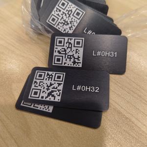 Laser khắc mã vạch nhãn Anodized Anodized Nhôm hàng tồn kho số Serial theo dõi ID tài sản thẻ cho thiết bị - Product Image 4