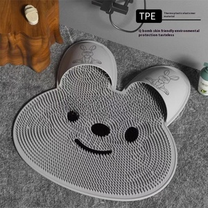 Tapis de bain antidérapant en TPE, forme de lapin, imprimé animal, tailles personnalisables, utilisation à domicile ou à l'hôtel, résistant aux taches, lavable, massage des pieds - Product Image 4