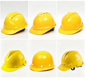 Wholesale German Fiberglass Construction Worker Hard Hat Custom HDPE Ventilated Air Holes Safety <strong>Helmet</strong> Head Protection - Product Image 5