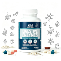 Enzymes digestives GMP en marque blanche avec prébiotiques et probiotiques, soutien à la santé intestinale pour adultes, OEM MOQ 50 boîtes