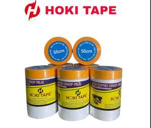เทปกาวด้านเดียวอเนกประสงค์ขนาด55ซม. X 15ม. กระดาษทนทานใช้งานง่ายสำหรับการพรางพื้นผิวป้องกันการห่อกาวอะคริลิก50ม. - Product Image 2