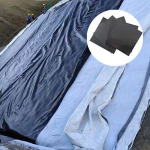 Rollo de Geomembrana de HDPE reforzada de 1,5mm, 8m de ancho, <span class=keywords><strong>puerto</strong></span> de carga rápida listo, revestimiento Anti-UV para estanque y presa para aplicación de almohadilla de lixiviación en montón - Product Image 5