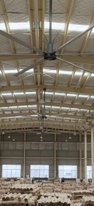 Ventilateur de plafond à grande circulation d'air à vitesse variable à entraînement direct PMSM à économie d'énergie de 7,3 m, pales en aluminium, 220V/380V pour gymnase et entrepôt - Product Image 2