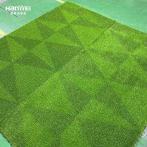 Xqchinters-herbe artificielle, modèle triangle avec logo imprimé 3D personnalisé, vente directe depuis l'usine - Product Image 3