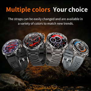 Montre connectée OEM AK91 avec appels Bluetooth, batterie de 1000 mAh, écran de 1,7 pouces, étanche IP68, tracker d'activité avec lampe torche et boussole pour hommes - Product Image 3