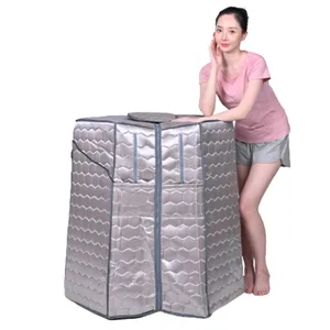 KENJOY Oversize Portable Infrared Home Spa One Person Sauna with Heating Foot Pad