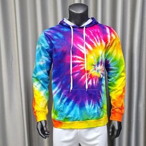 Sudaderas con Capucha de Felpa para Hombre, Personalizadas con Tie Dye de Alta Calidad, con Etiquetas y Etiquetas Colgantes, Impresión Multicolor, Estilo Urbano - Product Image 3