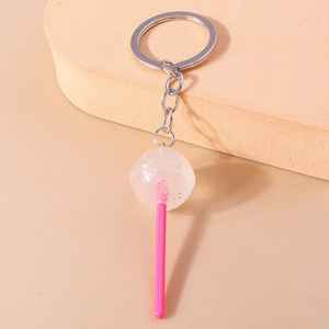 Lovely Resin Candy <strong>Lollipop</strong> Keychain Simulation Food Key <strong>Rings</strong> for Men and Women Handbag Pendants Diy for Kids Jewelry Gifts - Product Image 5