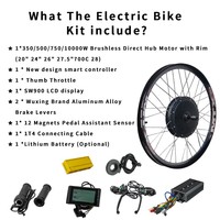 Haute qualité Sailimotor 1500W 2000W 3000w moyeu moteur vélo électrique E vélo Kit de Conversion avec batterie au Lithium