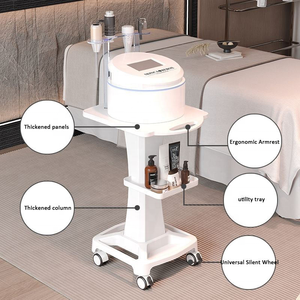 Chariot de Salon à Roulettes, Support de Rangement pour Tatouage, Plateau à Roulettes pour Instruments de Beauté et Coiffure, Chariot Mobile avec Roues - Product Image 4