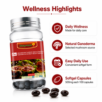Capsules de Ganoderma Lucidum en gélules molles à marque privée – Soutien quotidien pour le bien-être et la vitalité – Fabricant en gros OEM/ODM