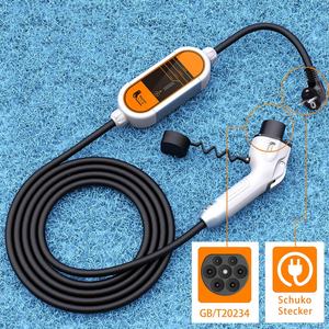 Pour station de recharge rapide pour véhicules électriques DC 3,5 kW Type 2 Prise Chargeur portable pour la maison avec ports USB pour Tesla Model 3 85-264V Mains libres - Product Image 3