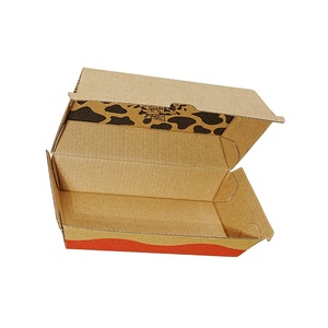 Bán buôn biểu tượng tùy chỉnh thân thiện với môi cấp thực phẩm bao bì các tông sóng, bánh hamburger và Pháp Fry hộp giấy - Product Image 5