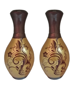 Florero de madera de 8 pulgadas para decoración del hogar - Product Image 3