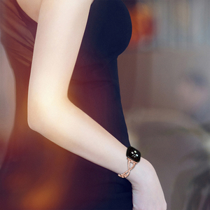 Bandas de reloj de Metal con diamantes de imitación de lujo para Fitbit <span class=keywords><strong>Versa3</strong></span> Versa 4 Sense correa de pulsera de reloj inteligente - Product Image 4