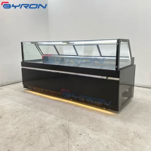 <span class=keywords><strong>ตู้</strong></span>แช่เย็นแสดงสินค้าแบบตั้งตรง 2 ประตู แบบสองอุณหภูมิ สำหรับร้านค้าปลีก/ซูเปอร์มาร์เก็ต พร้อมระบบทำความเย็นด้วยอากาศ กระจกโค้ง ท็อป<span class=keywords><strong>โต</strong></span>๊ะกระจก - Product Image 6