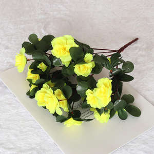 ช่อดอกไม้ขนาดเล็ก7กิ่งดอกชวนชมสำหรับตกแต่งงานแต่งงานงานเเต่งงานดอกไม้ประดิษฐ์ - Product Image 5