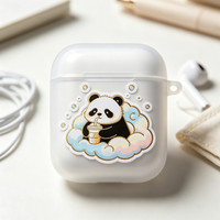 Autocollants personnalisés en vinyle doré, imperméables, découpés, écologiques, motif chat fille Kawaii, pour bouteille d'eau