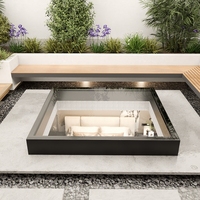 Fenêtre de couloir automatique électrique intelligente avec éclairage naturel et moustiquaire, pour ventilation de sous-sol