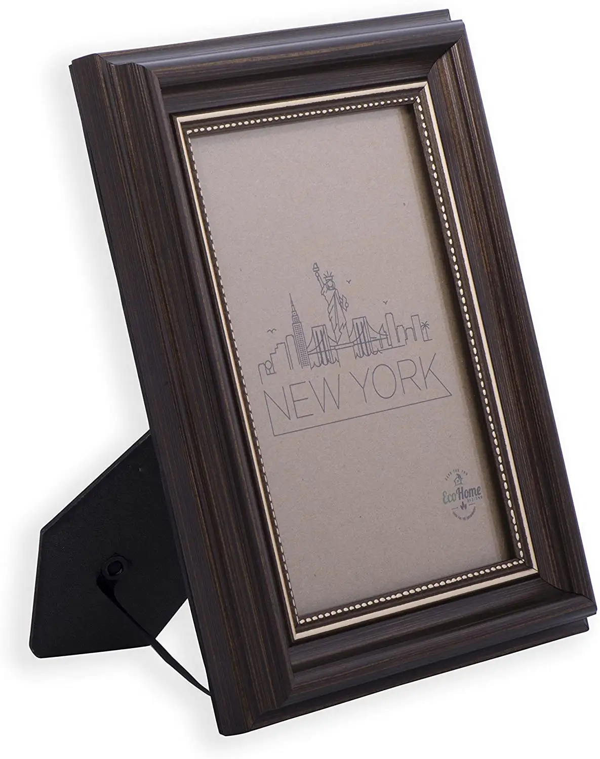 8x10 Picture Frame Antique Brown - Mount Desktop Display, Frames by EcoHome